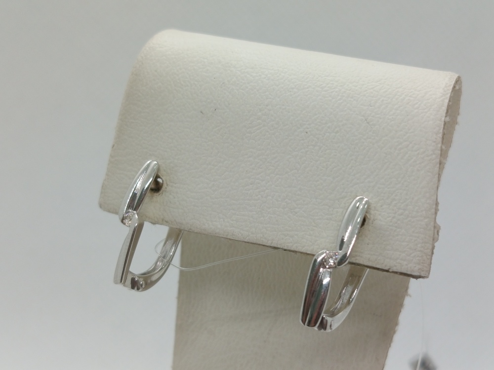 СЕРЬГИ БРИЛЛИАНТ (Ag 925)