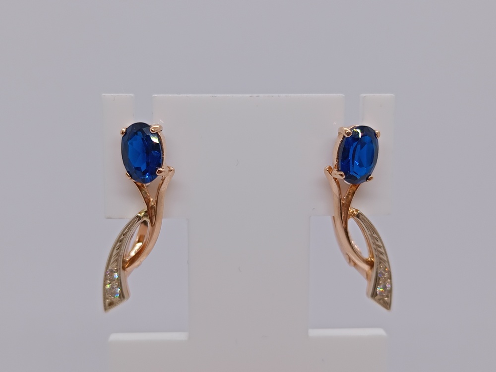 СЕРЬГИ С КАМНЯМИ (Au 585)