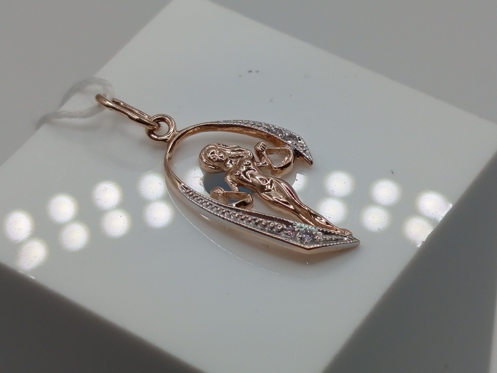 ПОДВЕСКА ЗНАК ЗОДИАКА ВЕСЫ Au 585