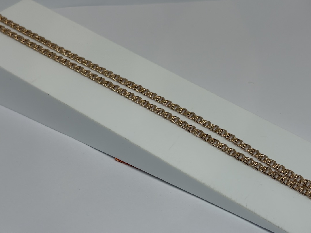 ЦЕПЬ ПУСТОТЕЛАЯ Бисмарк (Au 585)