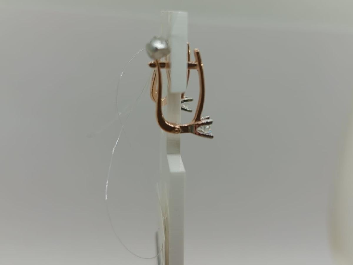 СЕРЬГИ С КАМНЕМ (Au 585)