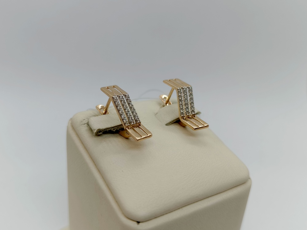 СЕРЬГИ С КАМНЯМИ (Au 585)