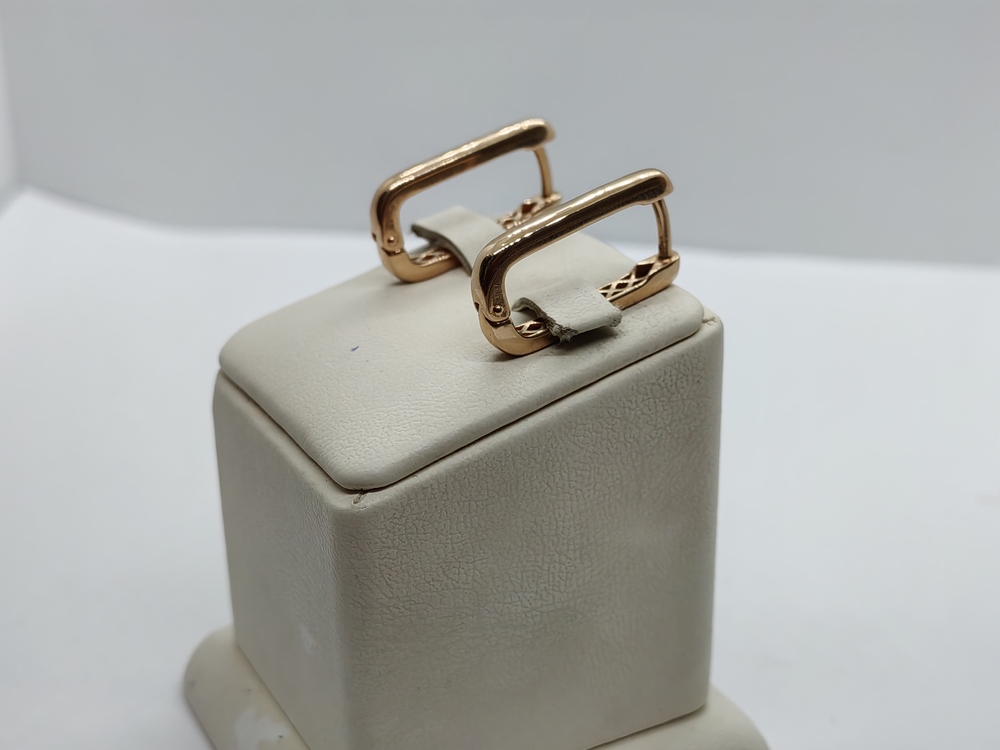 СЕРЬГИ БЕЗ КАМНЯ (Au 585)