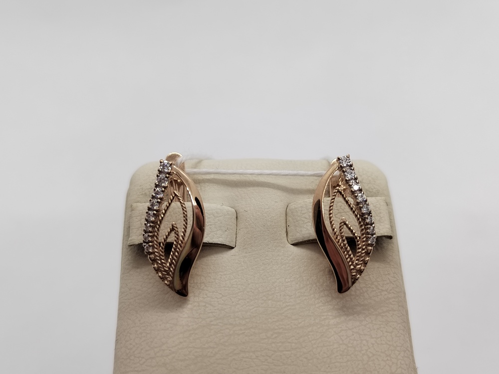 СКМИ585 СЕРЬГИ С КАМНЯМИ (Au 585)