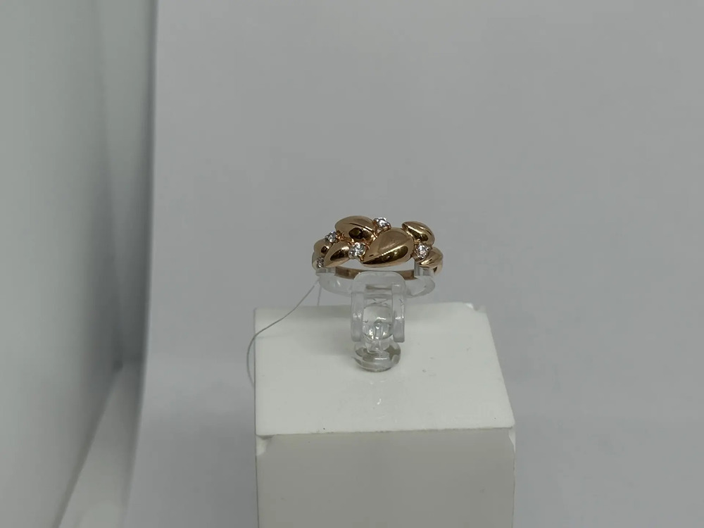 КОЛЬЦО С КАМНЯМИ (Au 585)