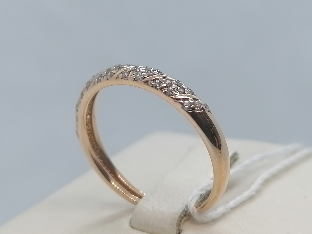 КОЛЬЦО С КАМНЯМИ (Au 585)