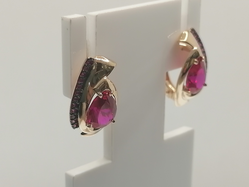 СЕРЬГИ РУБИН (Au 585)