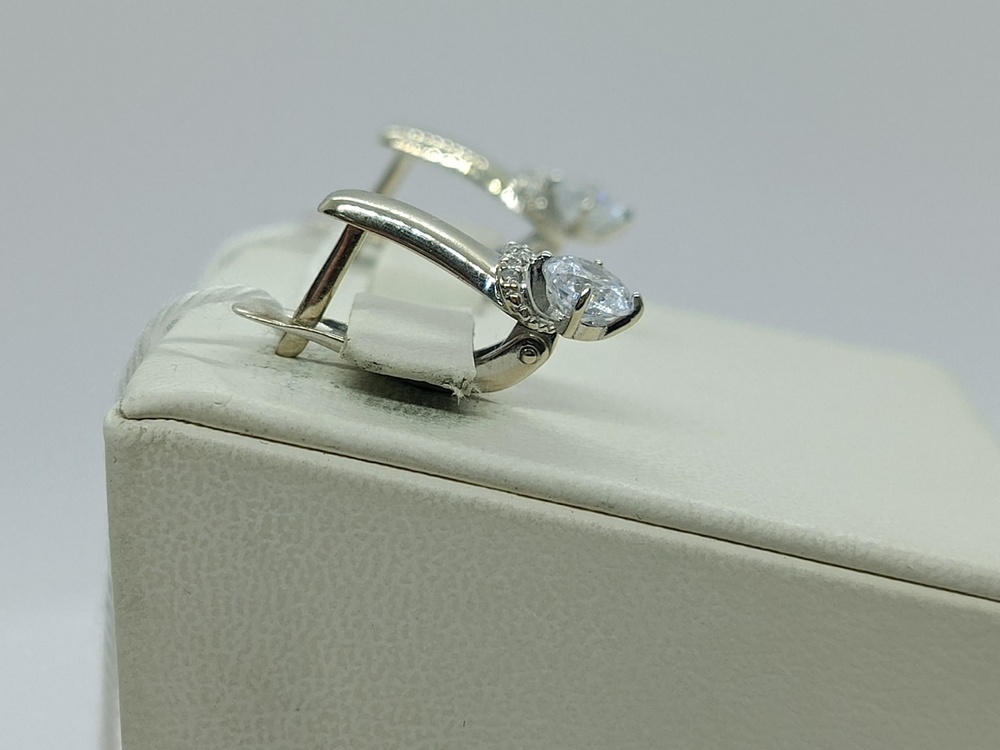 СКМИ585 СЕРЬГИ С КАМНЯМИ (Au 585)