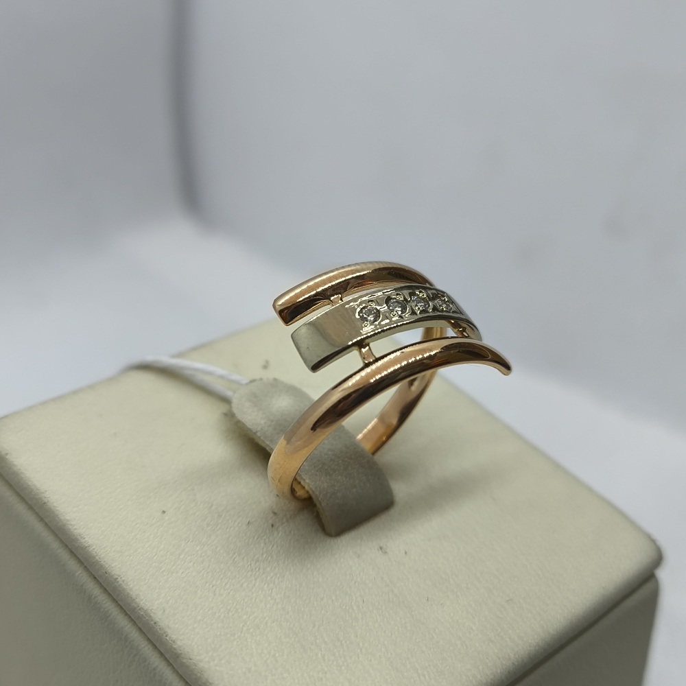 КОЛКМИ585 КОЛЬЦО С КАМНЯМИ (Au 585)