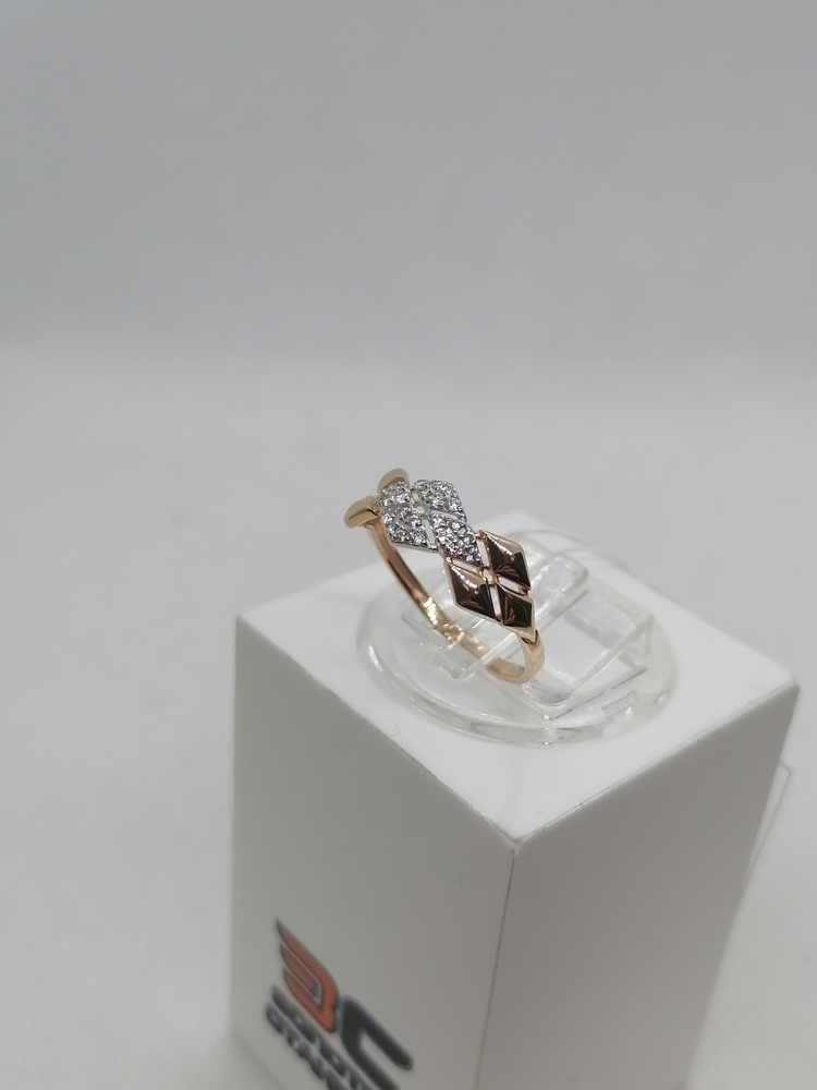 КОЛЬЦО С КАМНЯМИ (Au 585)