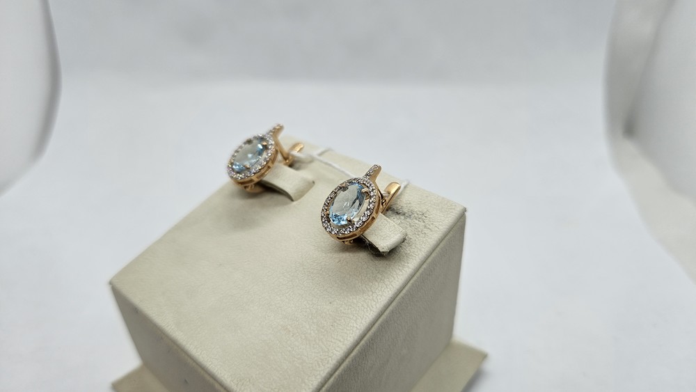 СЕРЬГИ С КАМНЯМИ (Au 585)