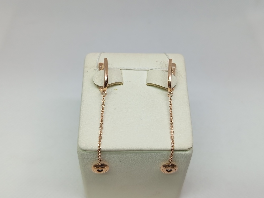 СЕРЬГИ С КАМНЕМ (Au 585)