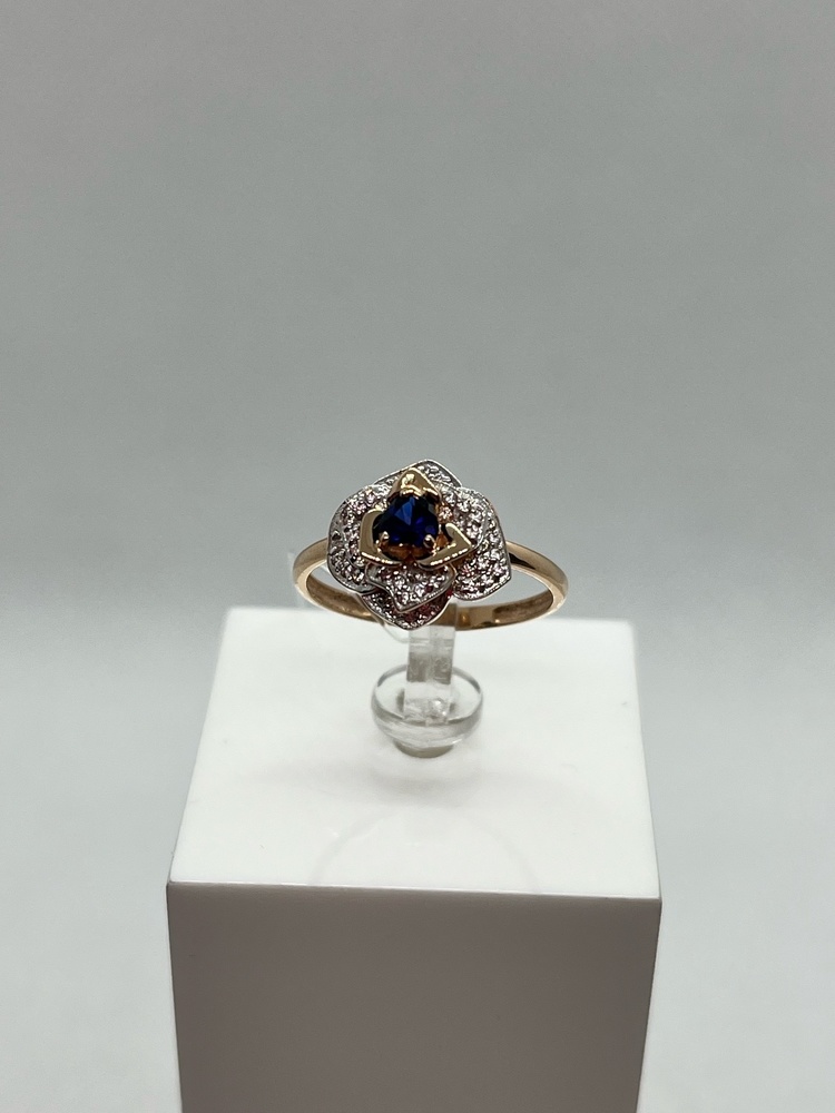 КОЛЬЦО С КАМНЯМИ (Au 585)