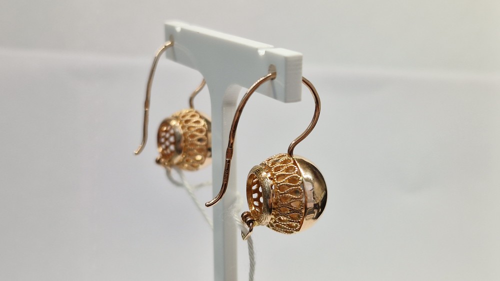 СШР585 СЕРЬГИ ШАРЫ (Au 585)