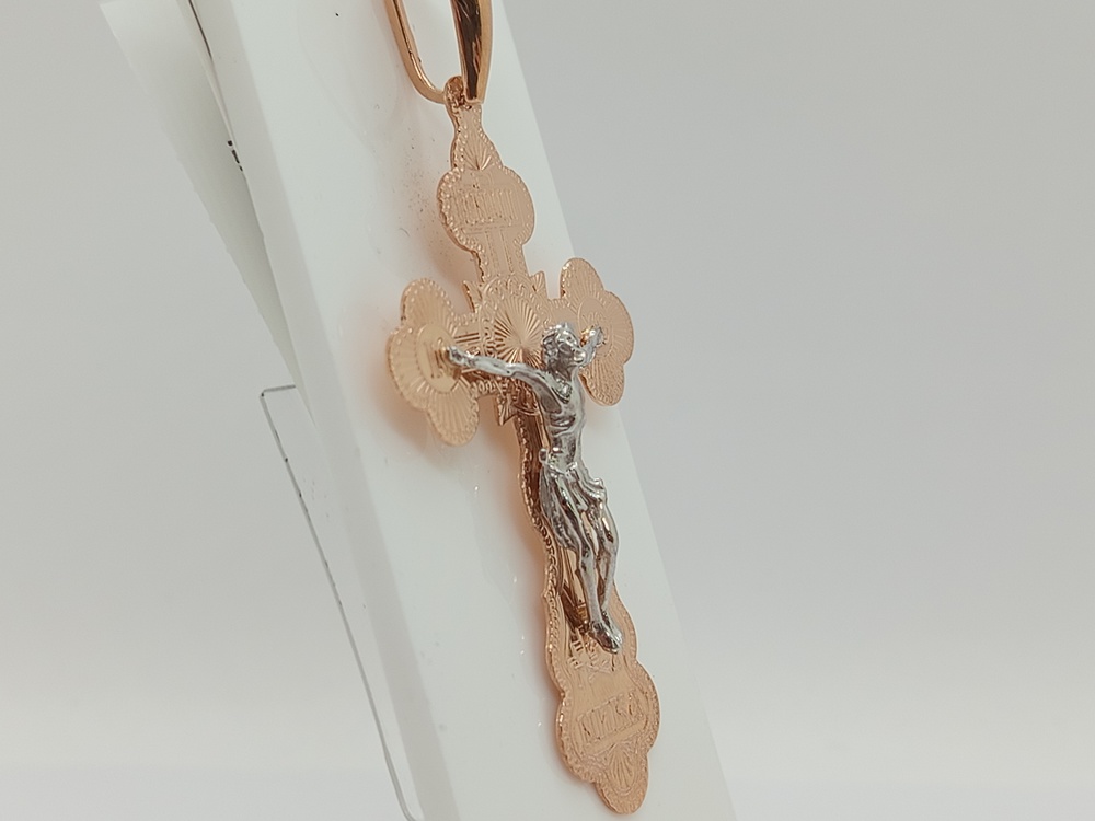 810-00250-10-00-00-02 ПОДВЕСКА КРЕСТ без камня (Au 585)