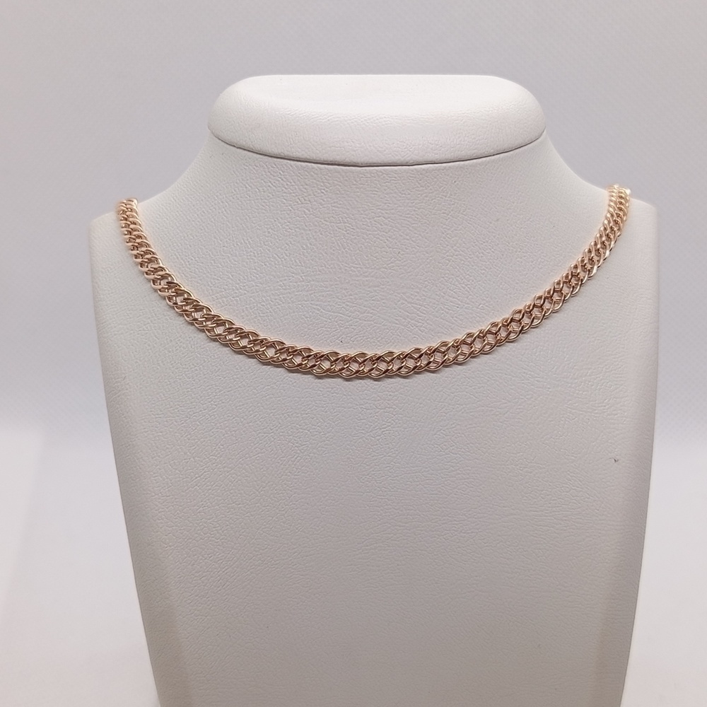 НЦ 12-076ПГ ЦЕПЬ ПУСТОТЕЛАЯ Ромб двойной (Au 585)