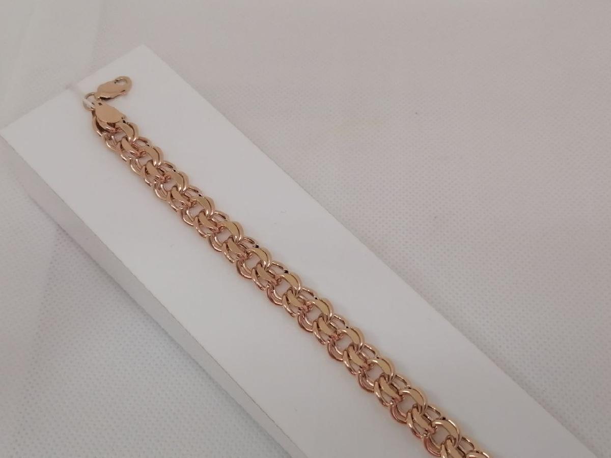 БРАСЛЕТ ПУСТОТЕЛЫЙ Бисмарк Au 585