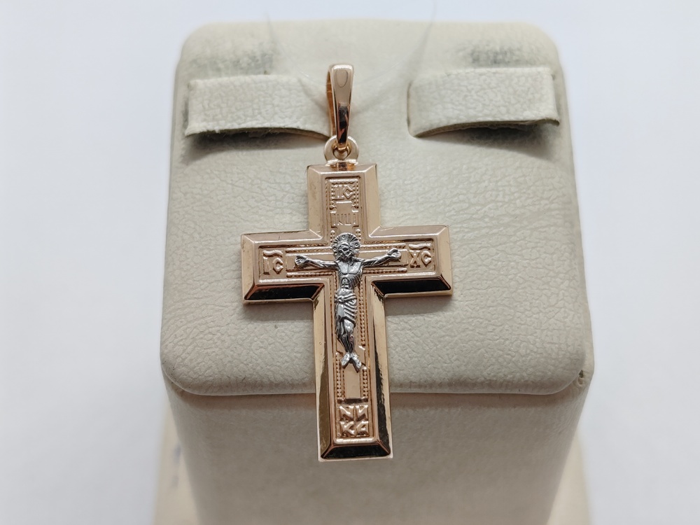 ПОДВЕСКА КРЕСТ без камня (Au 585)