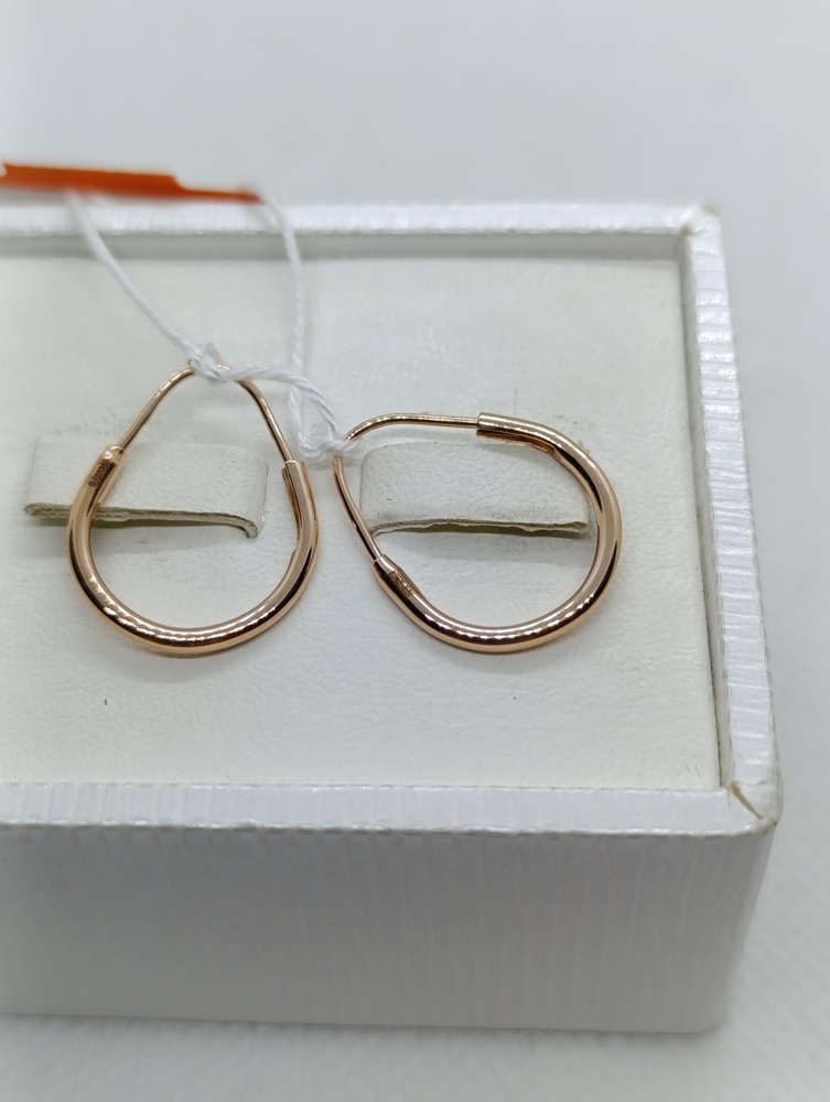 СБКМ583 СЕРЬГИ БЕЗ КАМНЯ (Au 583)