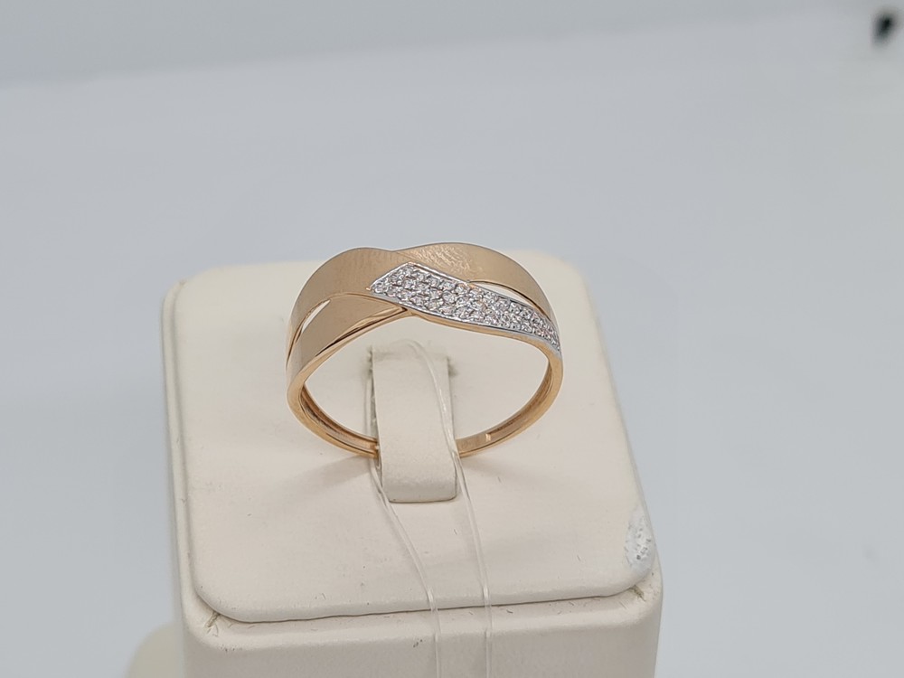 КОЛЬЦО С КАМНЯМИ (Au 585)