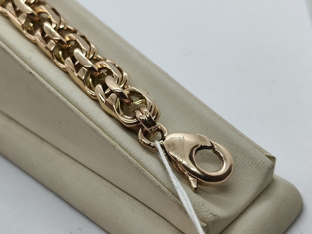 БЛБ585 БРАСЛЕТ ПОЛНОВЕСНЫЙ Бисмарк (Au 585)