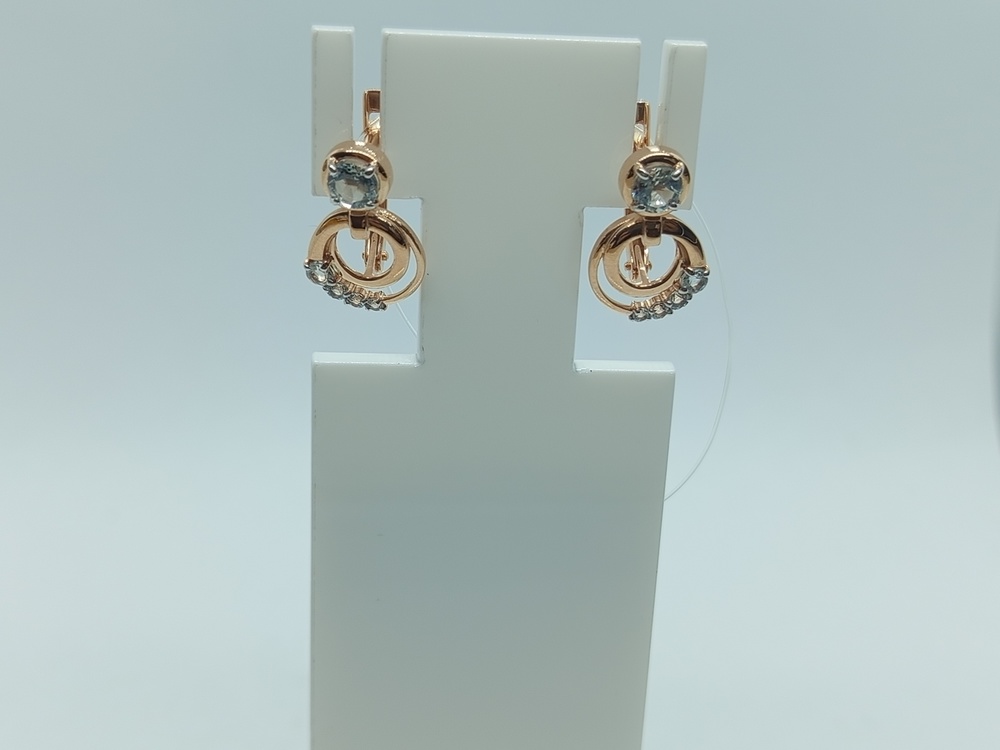 СЕРЬГИ ТОПАЗ (Au 585)