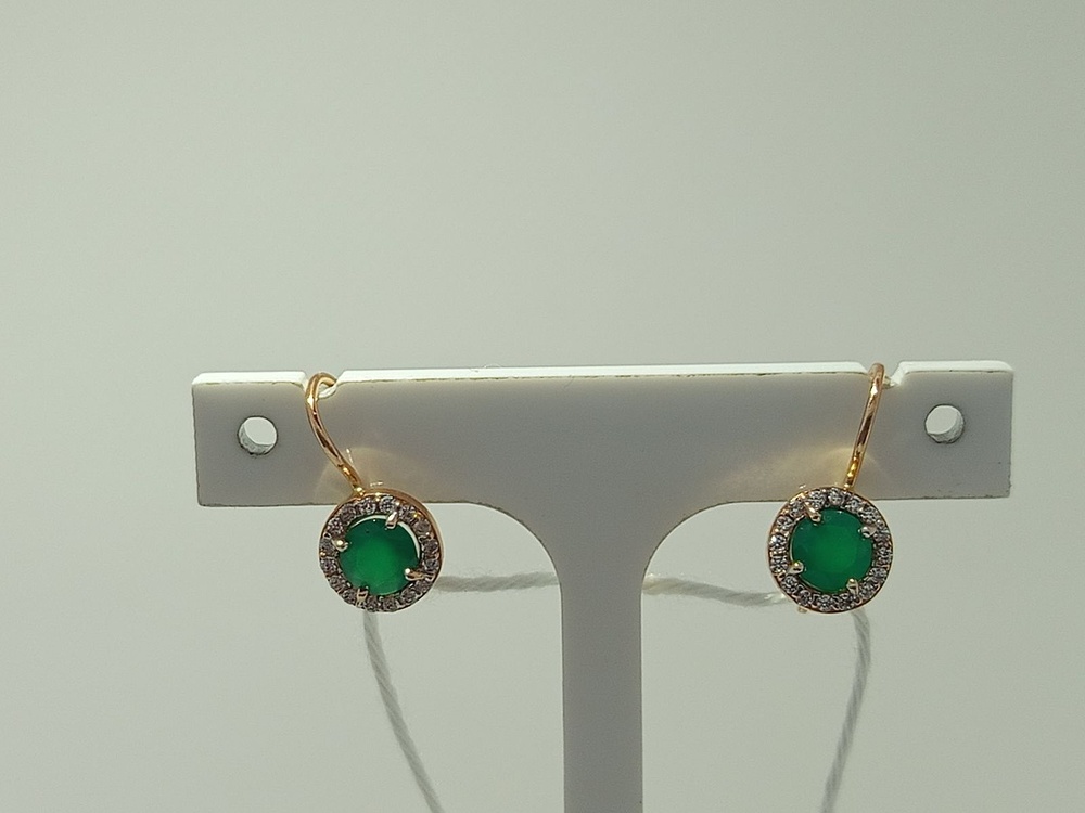 СКМИ585 СЕРЬГИ С КАМНЯМИ (Au 585)