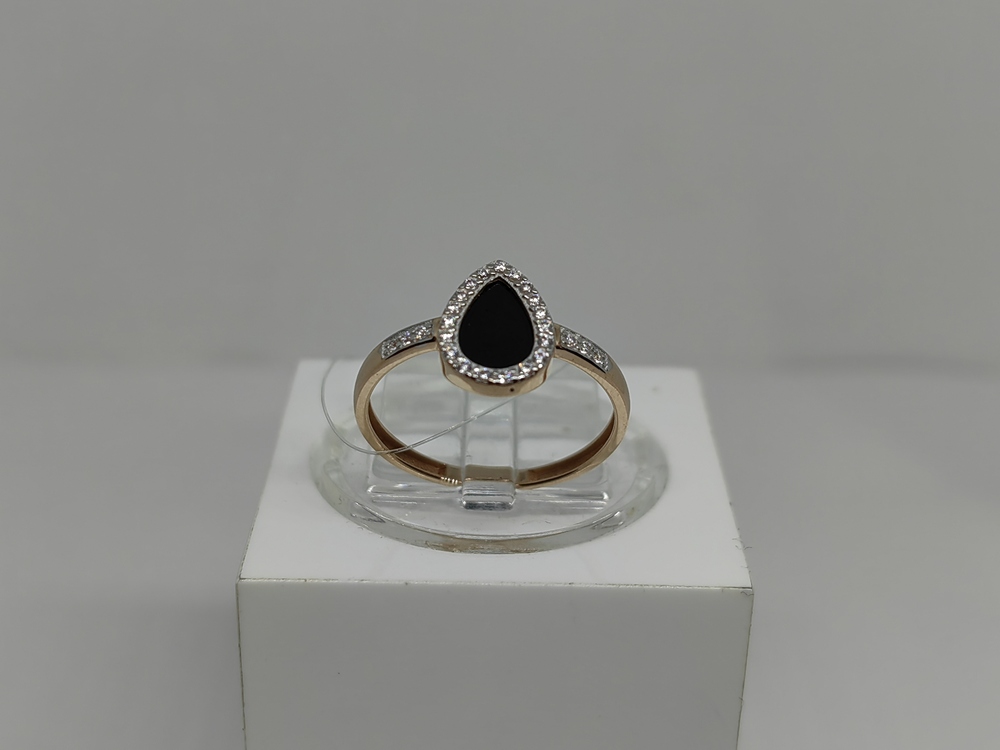 КОЛЬЦО С КАМНЯМИ (Au 585)