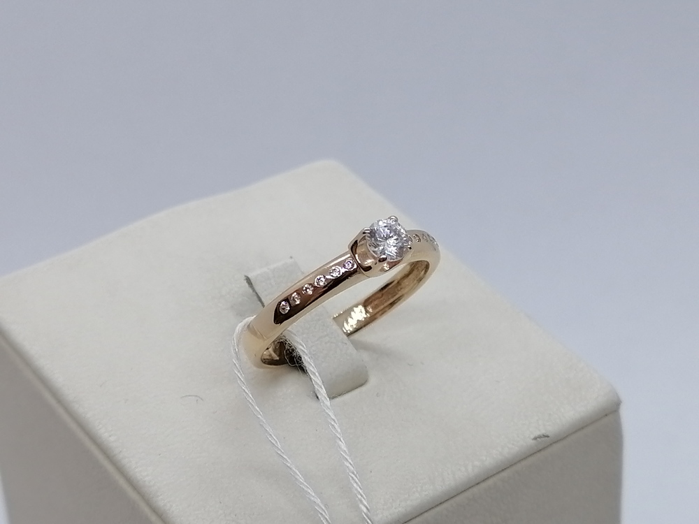 КОЛКМИ585 КОЛЬЦО С КАМНЯМИ (Au 585)