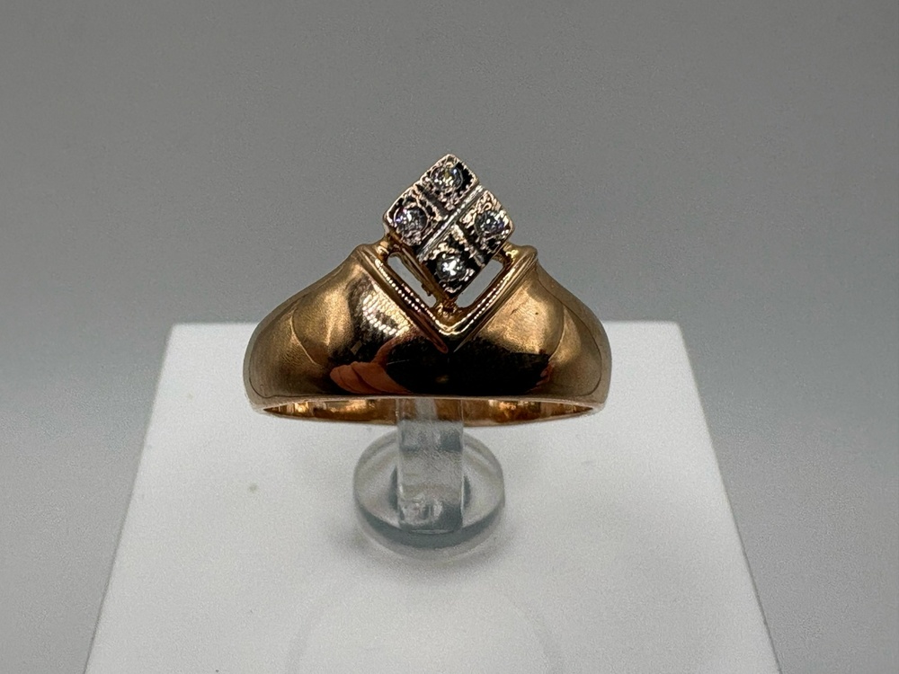 КОЛКМИ585 КОЛЬЦО С КАМНЯМИ (Au 585)