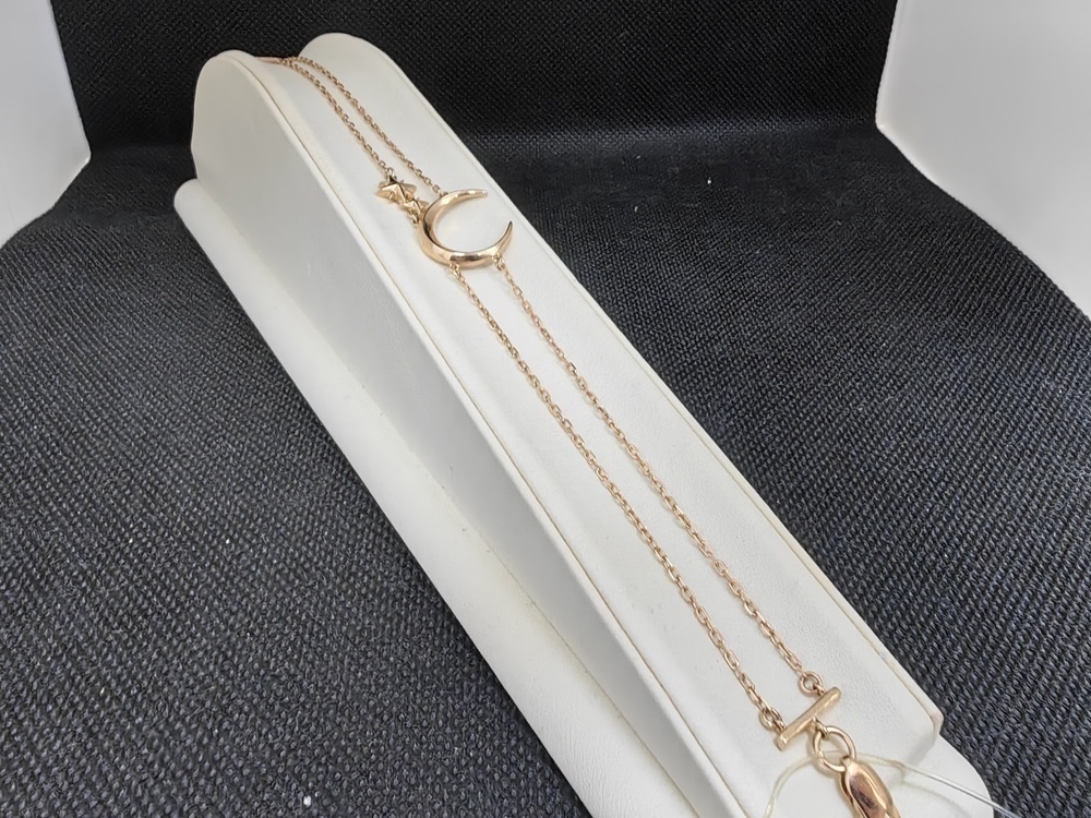 БРАСЛЕТ НА НОГУ без камня (Au 585)