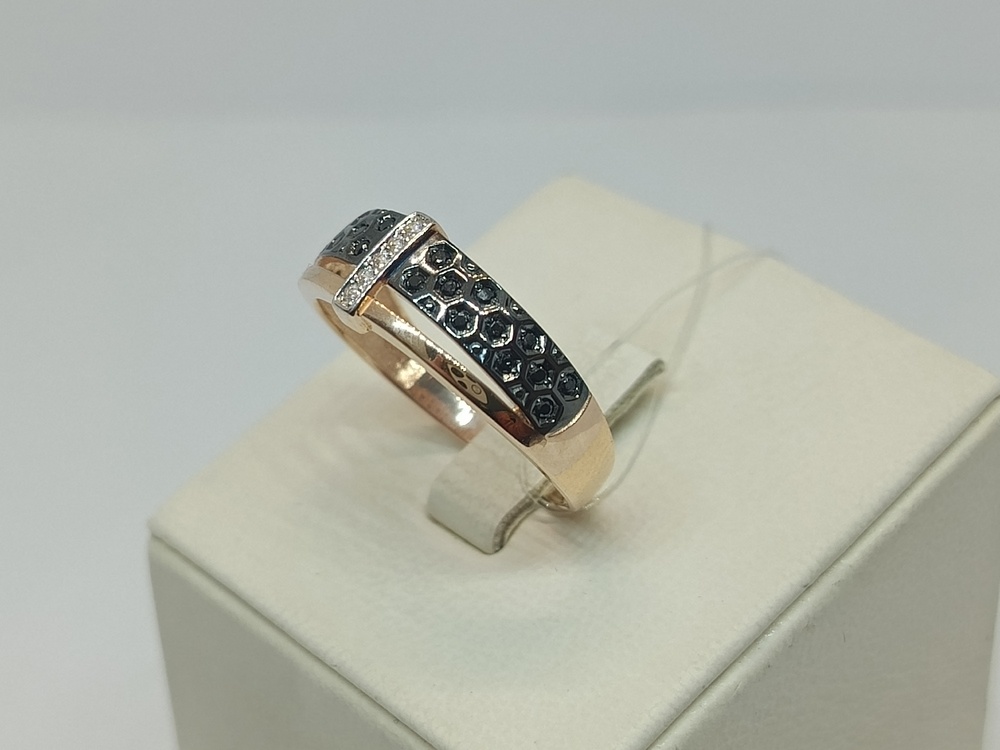 КОЛЬЦО С КАМНЯМИ (Au 585)