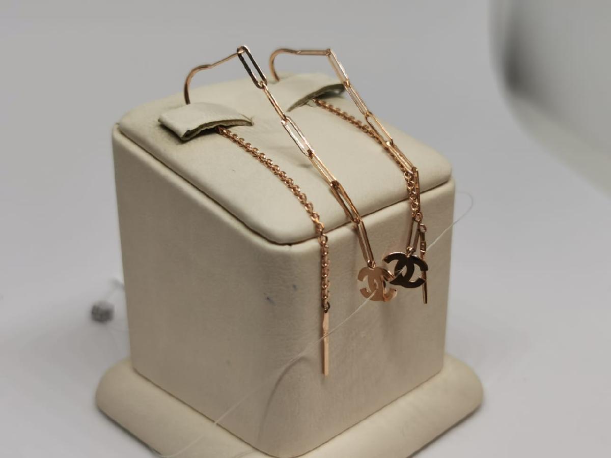 СЕРЬГИ ПРОДЕВКИ без камня (Au 585)