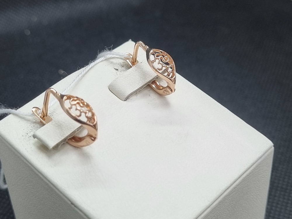 СЕРЬГИ БЕЗ КАМНЯ (Au 585)