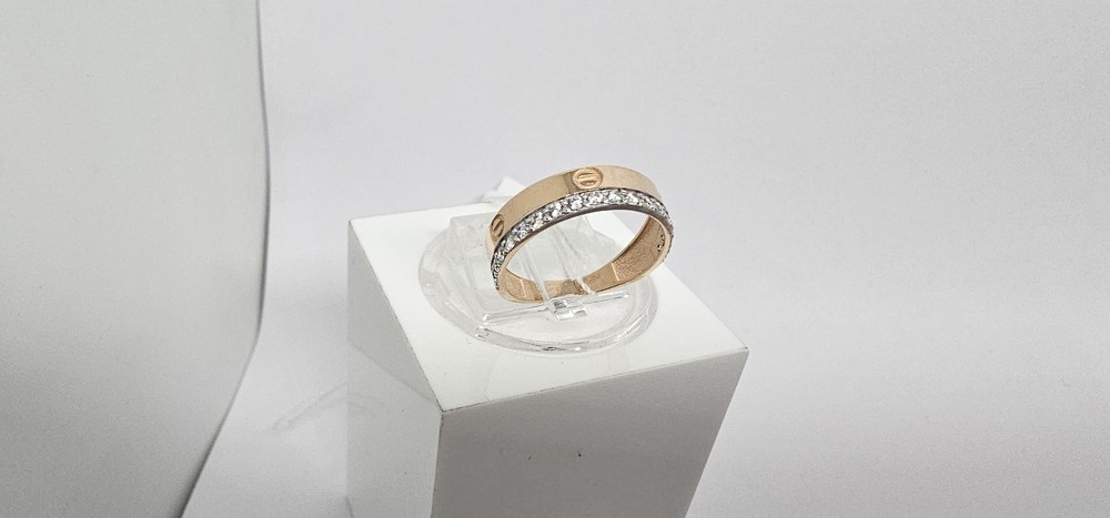 КОЛЬЦО С КАМНЯМИ (Au 585)