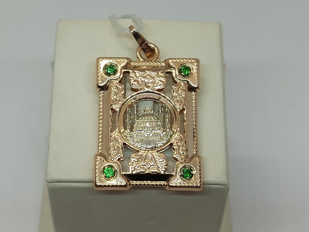 ПОДВЕСКА КОРАН с камнями (Au 585)