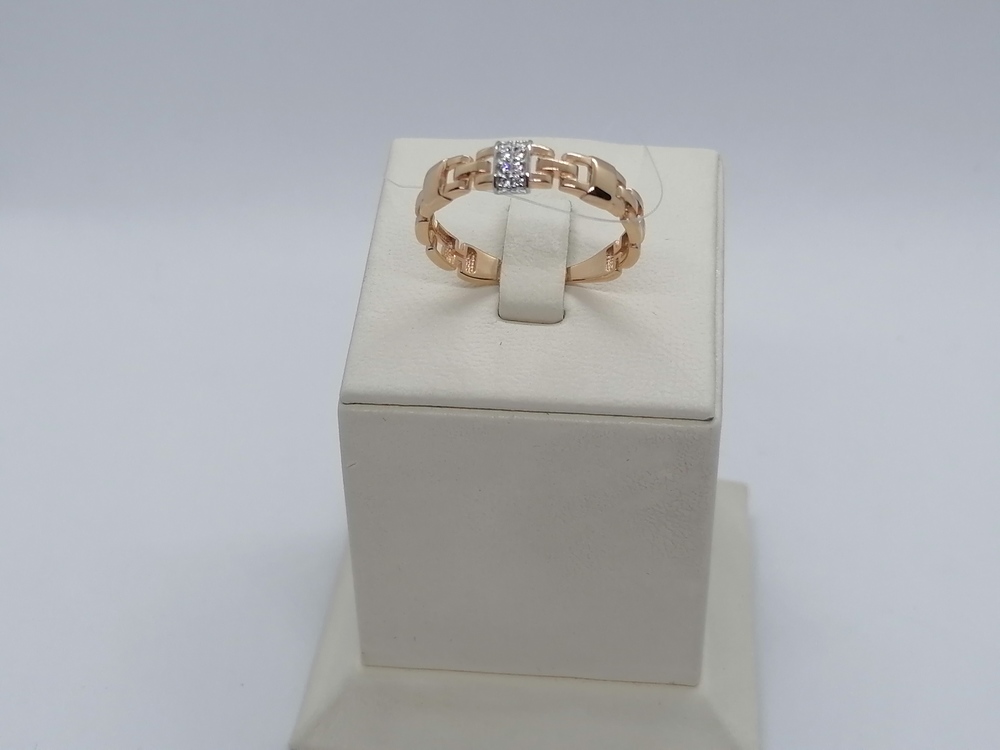 КОЛЬЦО С КАМНЯМИ (Au 585)