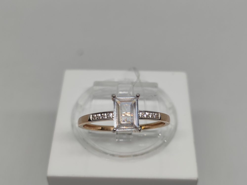 КОЛЬЦО С КАМНЯМИ (Au 585)