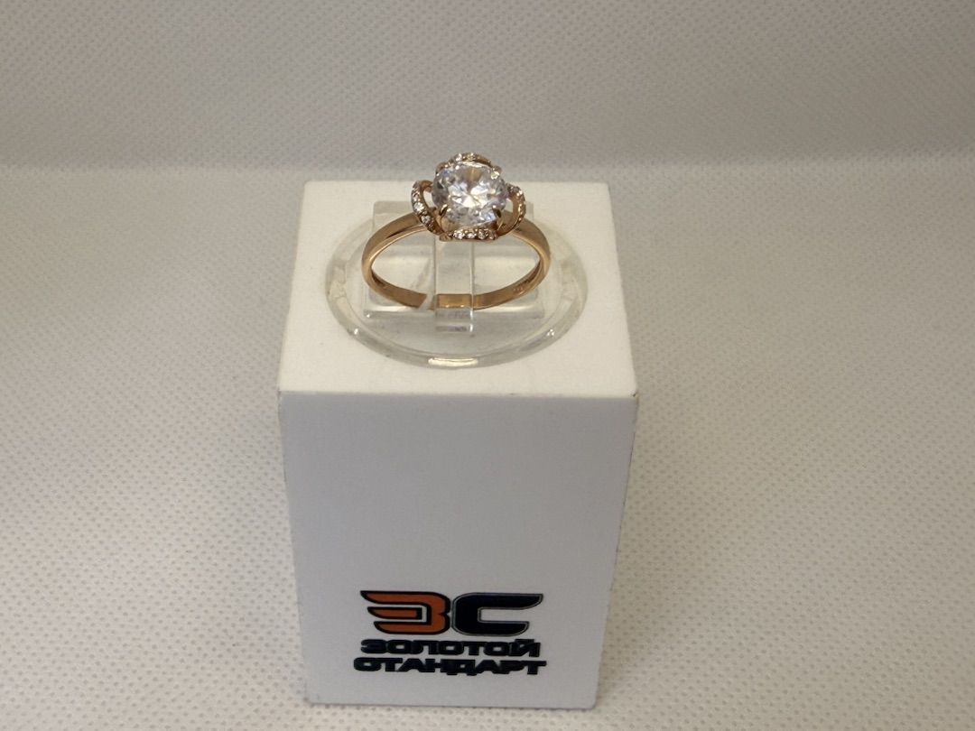 КОЛЬЦО С КАМНЯМИ (Au 585)