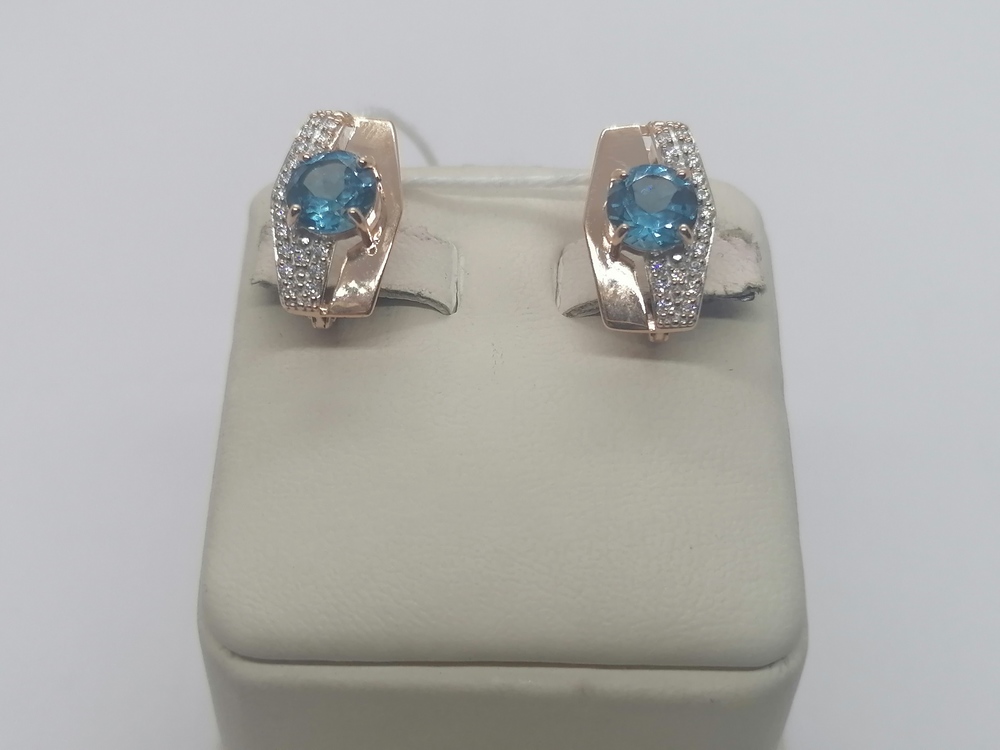 СКМИ585 СЕРЬГИ С КАМНЯМИ (Au 585) СКМИ585 СЕРЬГИ С КАМНЯМИ (Au 585)