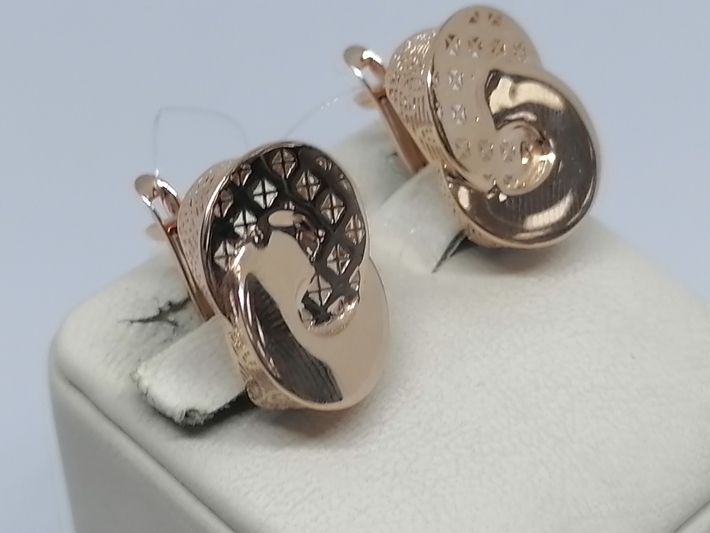 СЕРЬГИ БЕЗ КАМНЯ (Au 585)