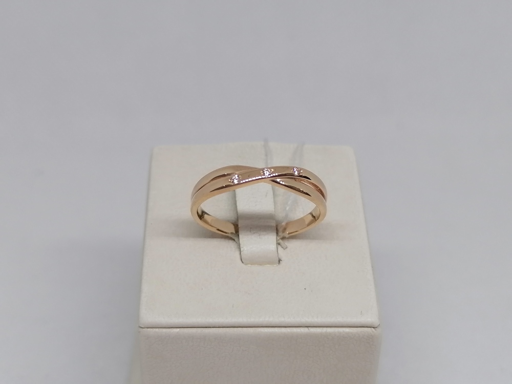 КОЛЬЦО С КАМНЯМИ (Au 585)