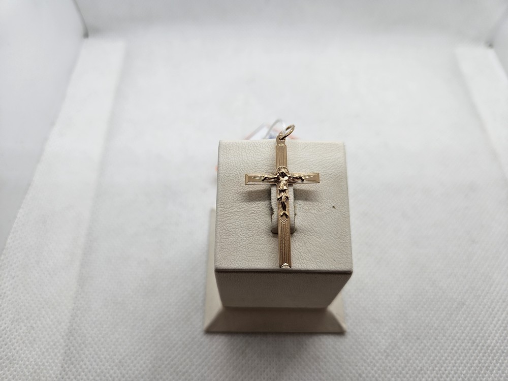 ПОДКБК585 ПОДВЕСКА КРЕСТ БЕЗ КАМНЯ (Au 585)