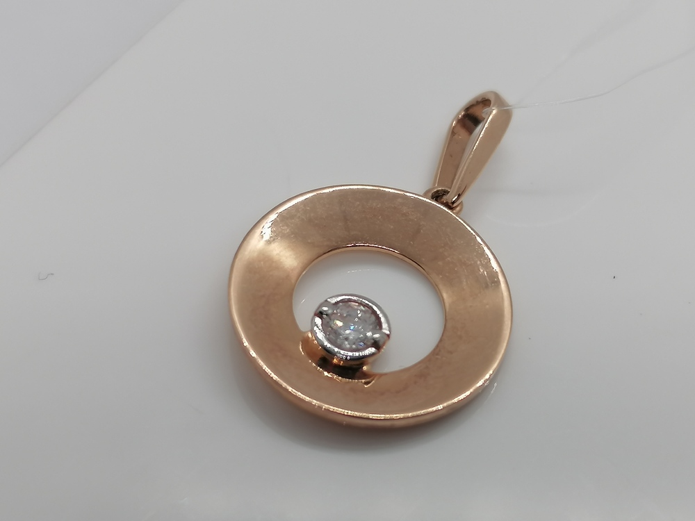 10116400 ПОДВЕСКА С КАМНЕМ (Au 585)