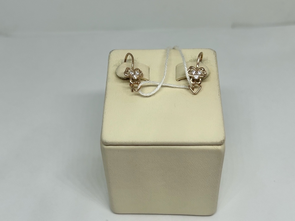 СКМИ585 СЕРЬГИ С КАМНЯМИ (Au 585)