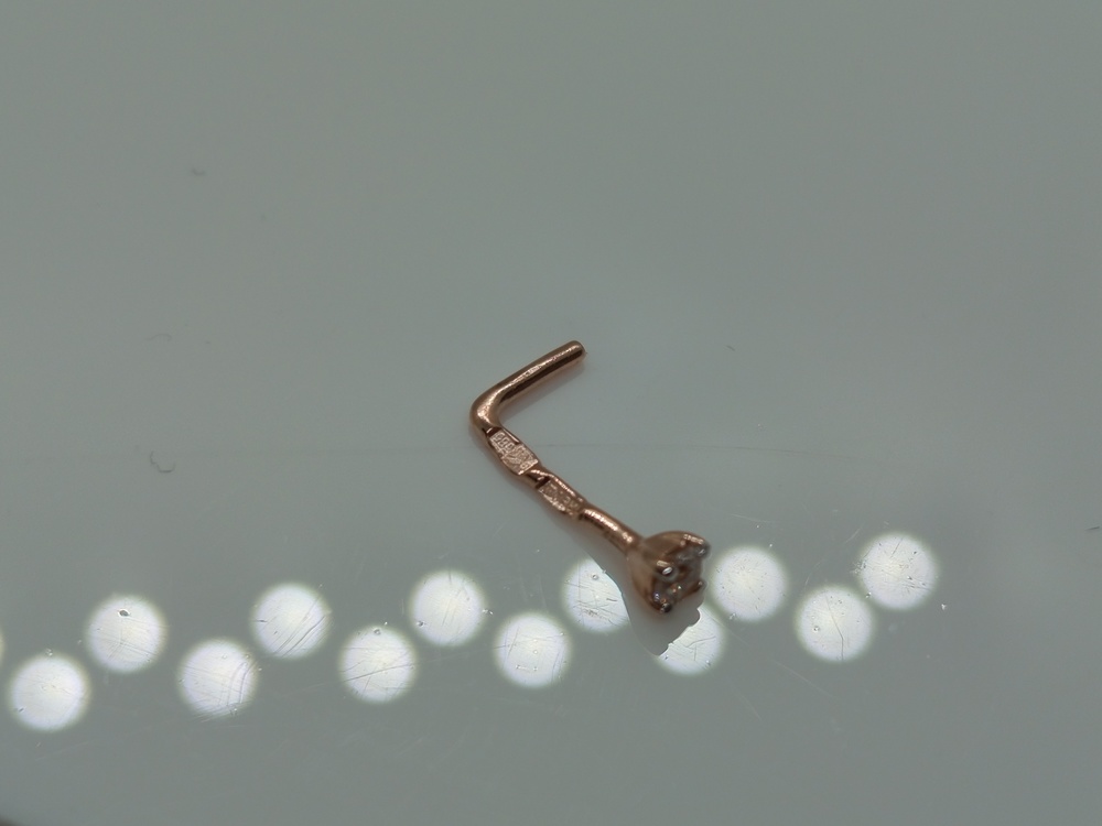 ПИРСИНГ С КАМНЕМ (Au 585)