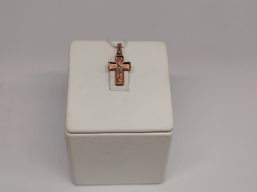 ПОДКБК585 ПОДВЕСКА КРЕСТ БЕЗ КАМНЯ (Au 585)