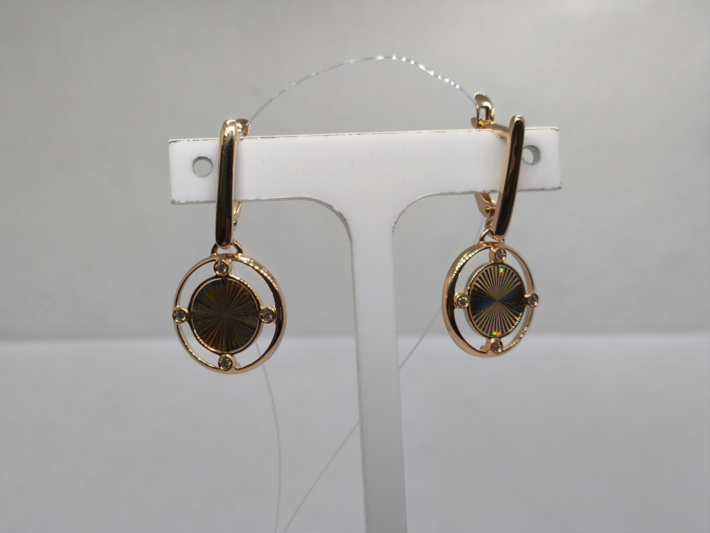 СЕРЬГИ С КАМНЯМИ (Au 585)