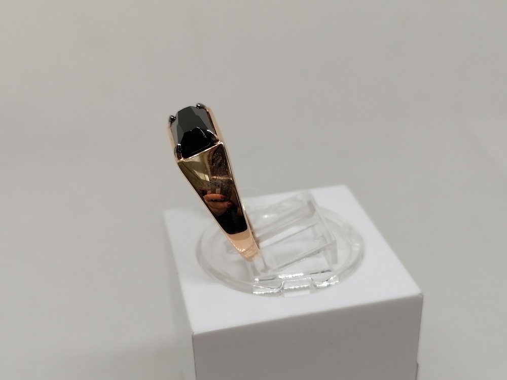 КОЛЬЦО ПЕЧАТКА Агат (Au 585)