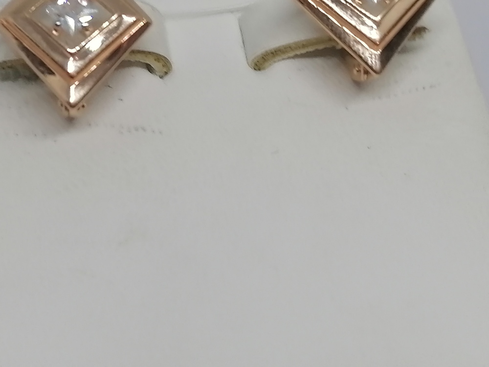 СЕРЬГИ С КАМНЕМ (Au 585)